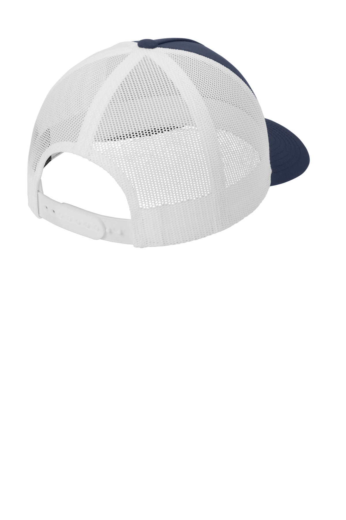 Sport-Tek YP Classics Retro Trucker 5-Panel Cap STC54 - True Navy/ White - back