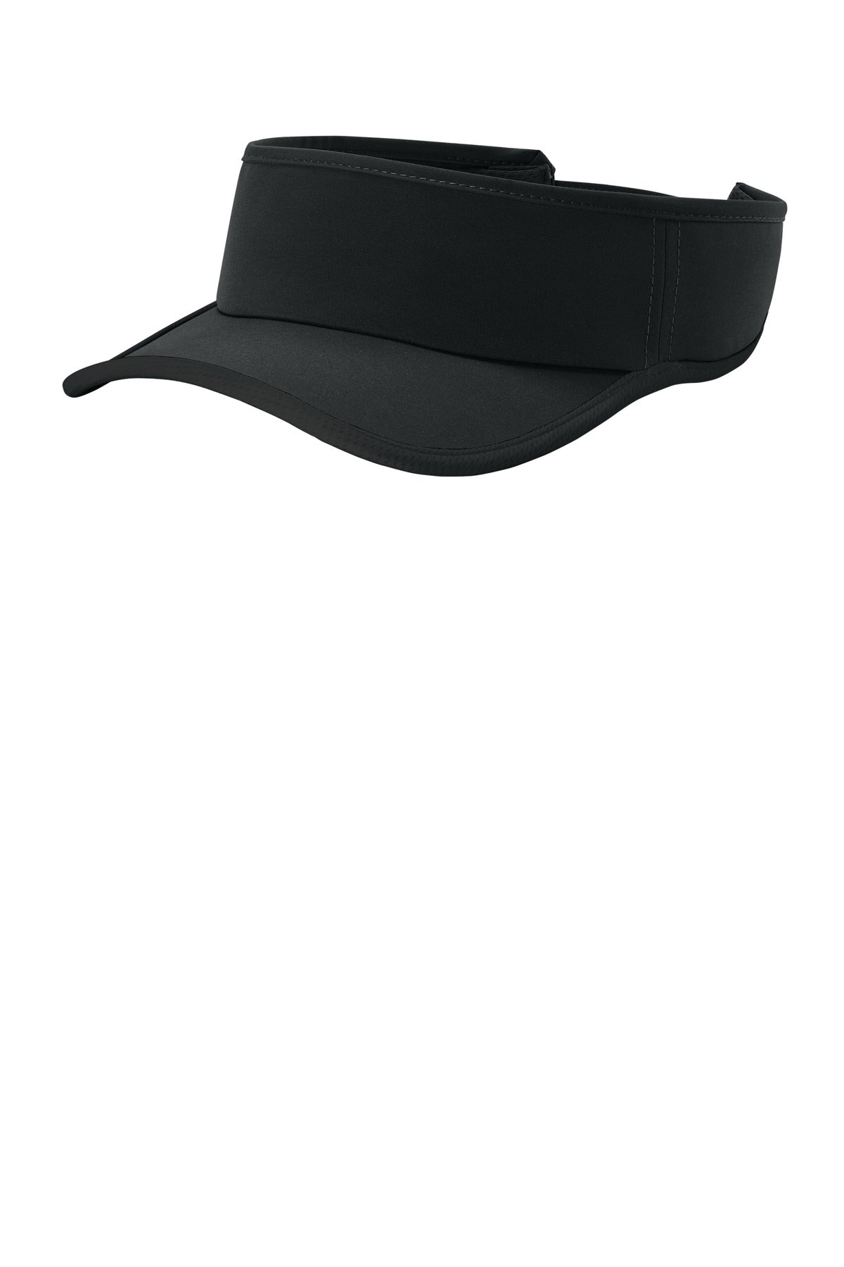 Sport-Tek Repeat Visor STC57 - Black/ Black - front