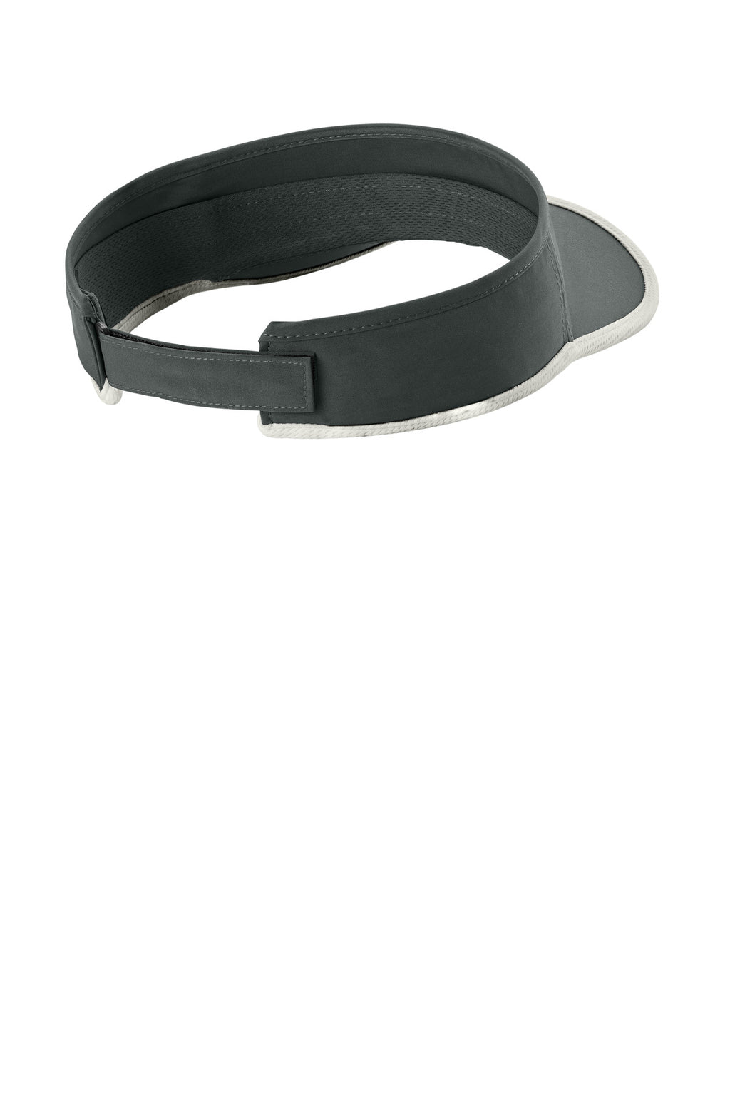 Sport-Tek Repeat Visor STC57 - Iron Grey/ White - back