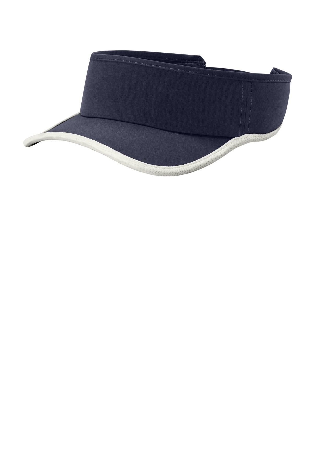 Sport-Tek Repeat Visor STC57 - True Navy/ White - front
