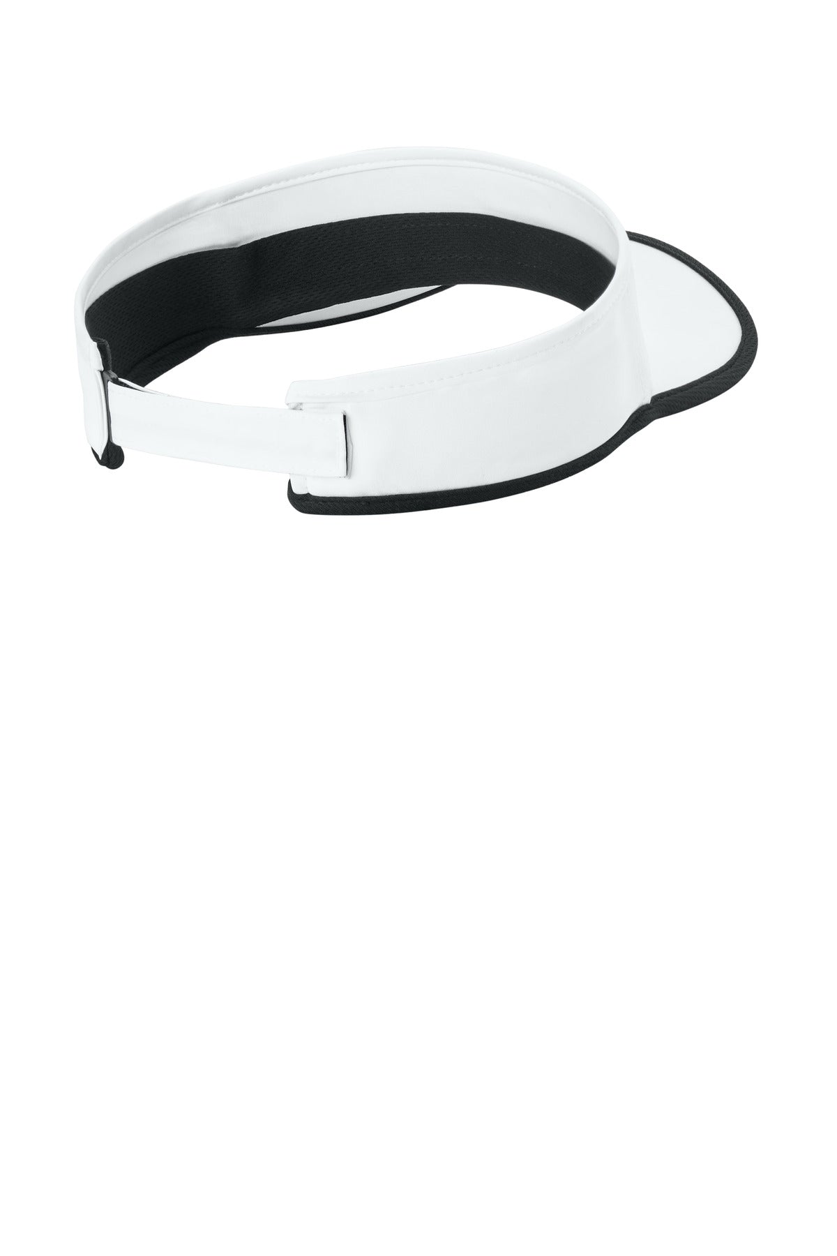 Sport-Tek Repeat Visor STC57 - White/ Black - back
