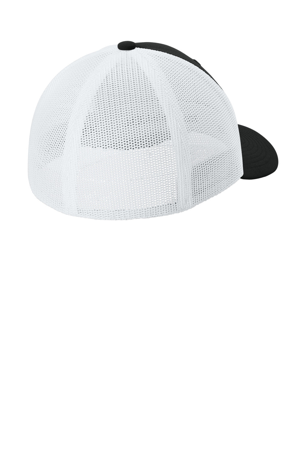 Sport-Tek Stretch-Tek Mesh Back Cap STC60 - Black/ White - back