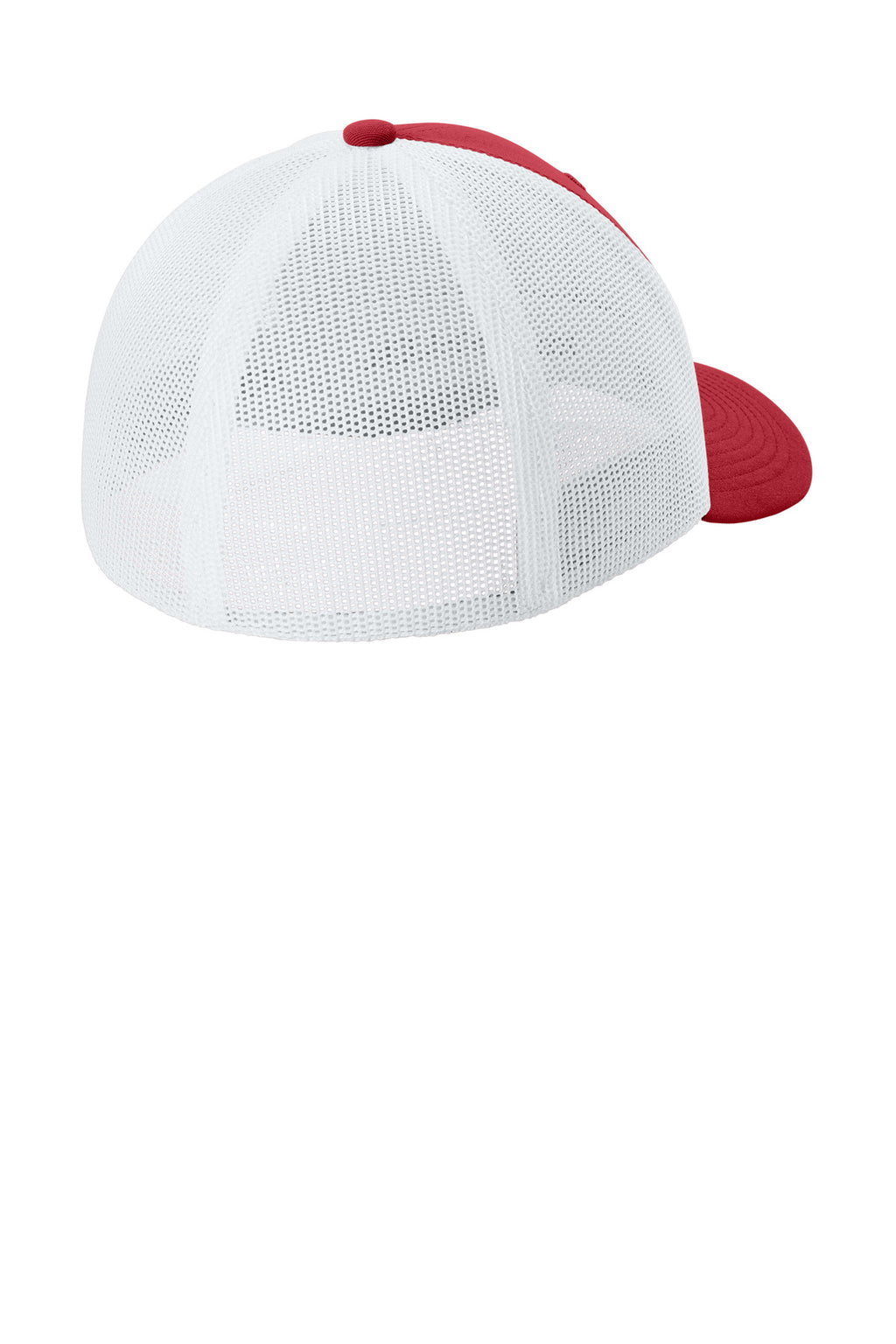 Sport-Tek Stretch-Tek Mesh Back Cap STC60 - Deep Red/ White - back