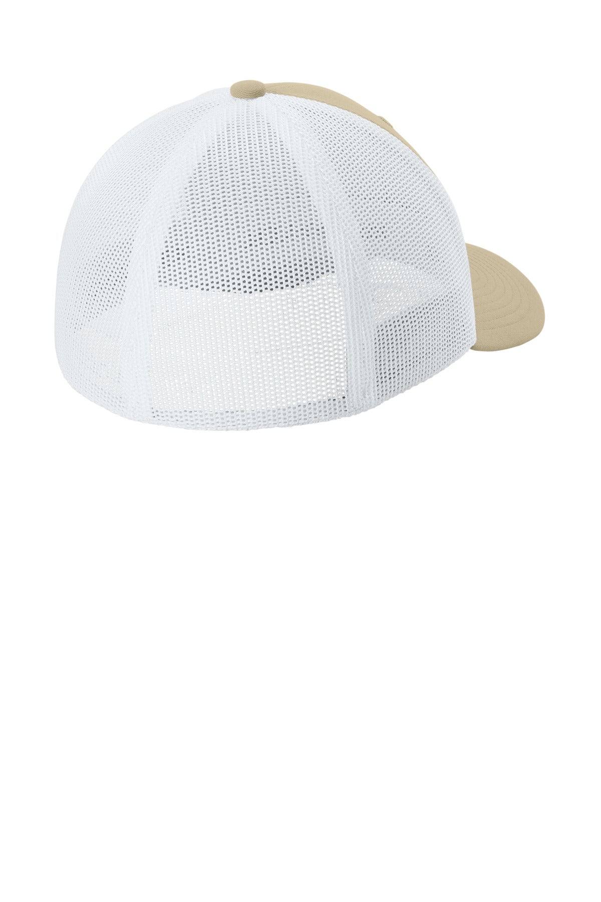 Sport-Tek Stretch-Tek Mesh Back Cap STC60 - Sahara/ White - back