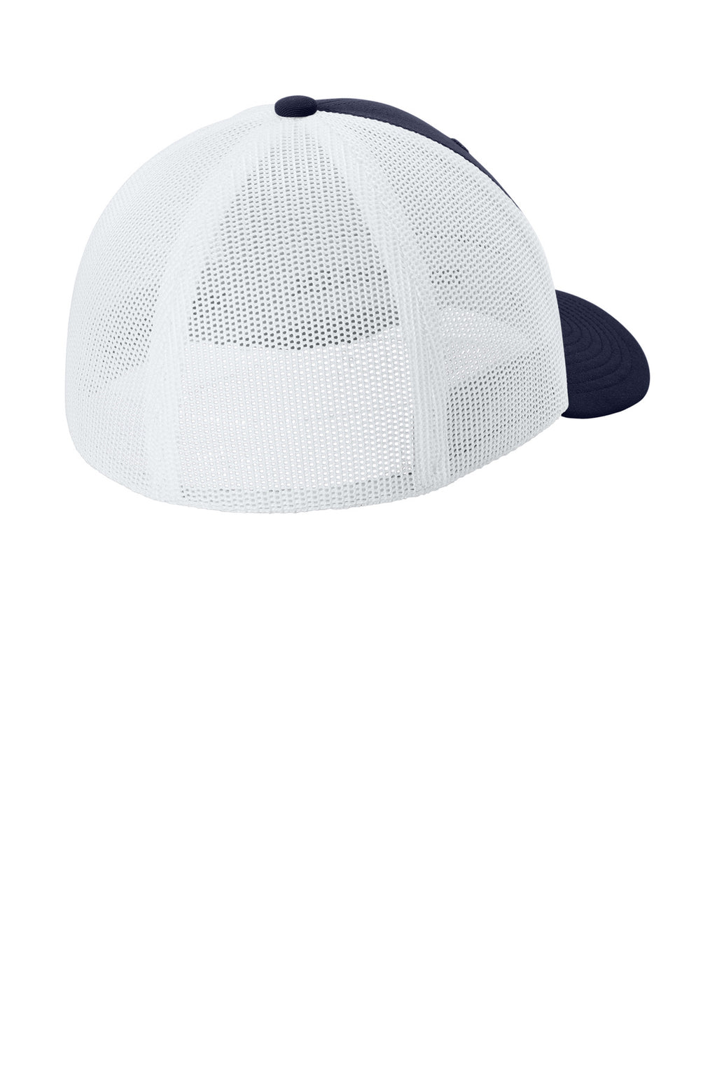 Sport-Tek Stretch-Tek Mesh Back Cap STC60 - True Navy/ White - back