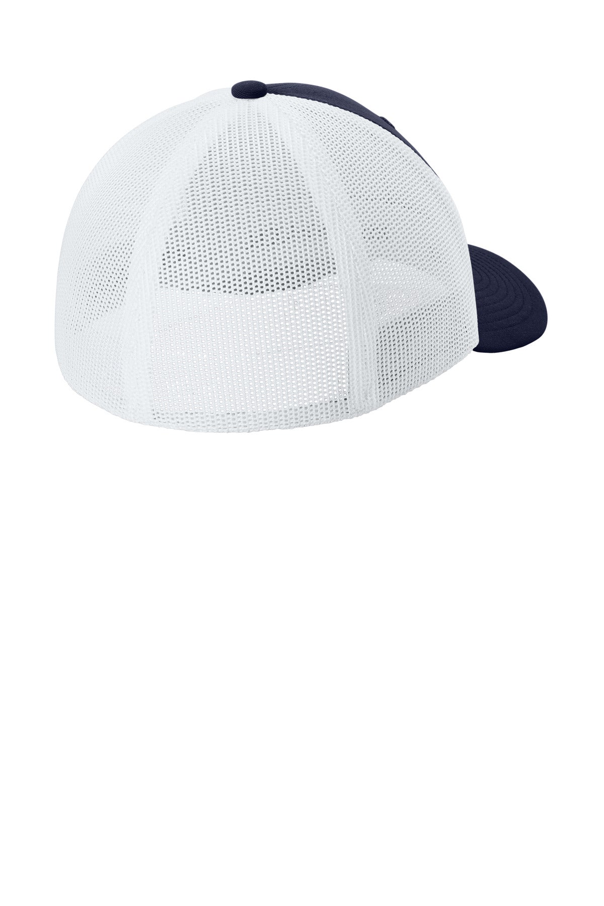 Sport-Tek Stretch-Tek Mesh Back Cap STC60 - True Navy/ White - back