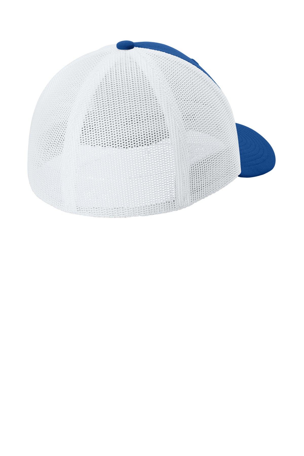 Sport-Tek Stretch-Tek Mesh Back Cap STC60 - True Royal/ White - back
