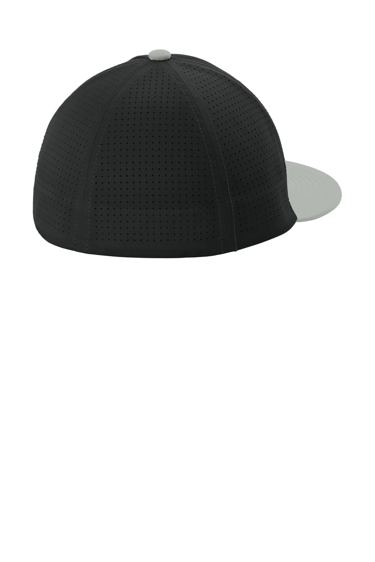 Sport-Tek Pro-Cut Stretch-Tek Cap STC64 - Black/ Silver/ Black - back