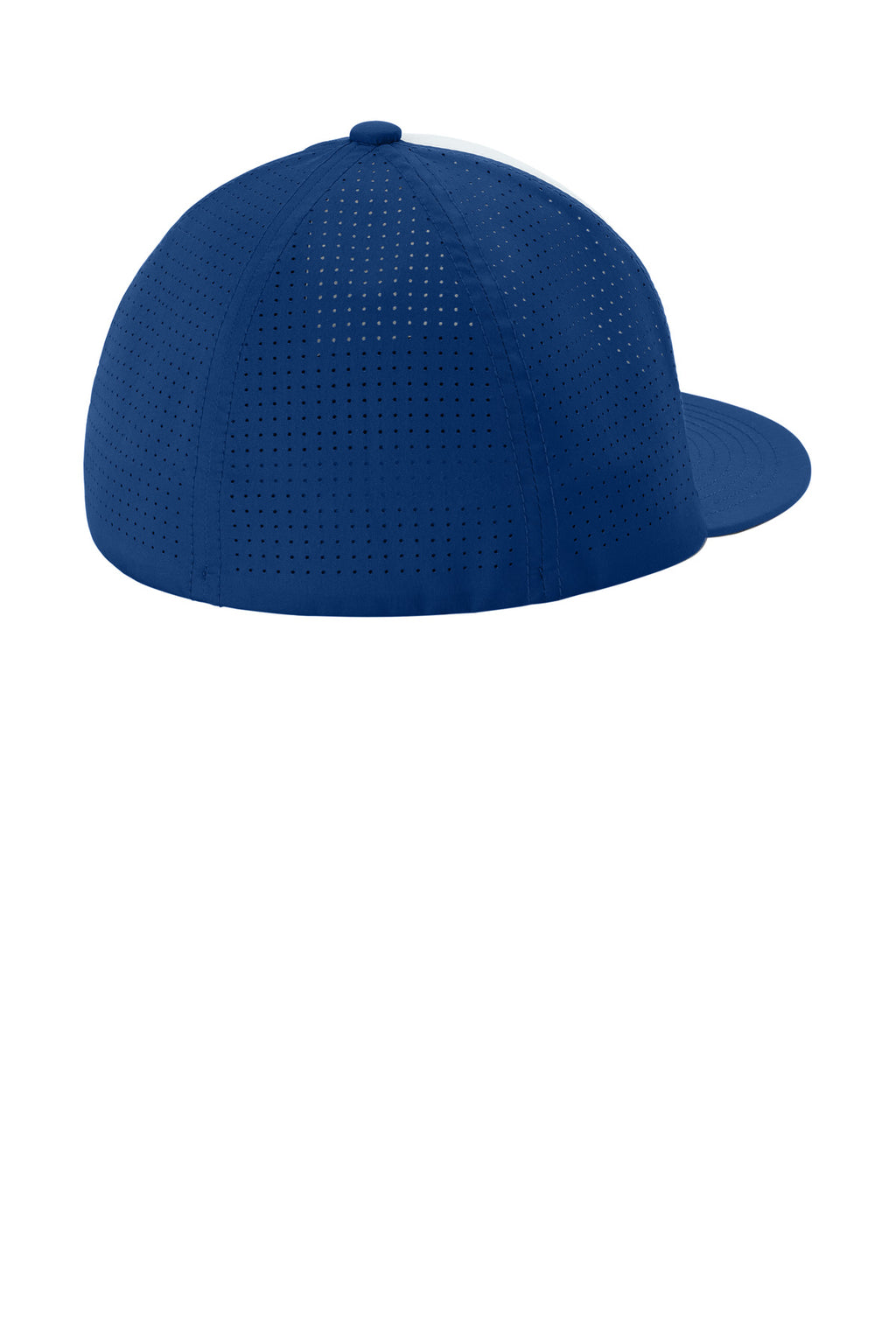 Sport-Tek Pro-Cut Stretch-Tek Cap STC64 - White/ True Royal/ True Royal - back