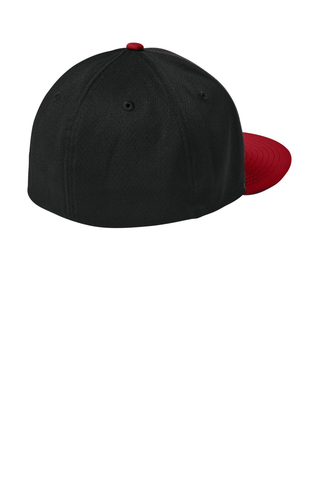 Sport-Tek Impact Mesh Stretch-Tek Cap STC70 - Black/ Deep Red/ Black - back