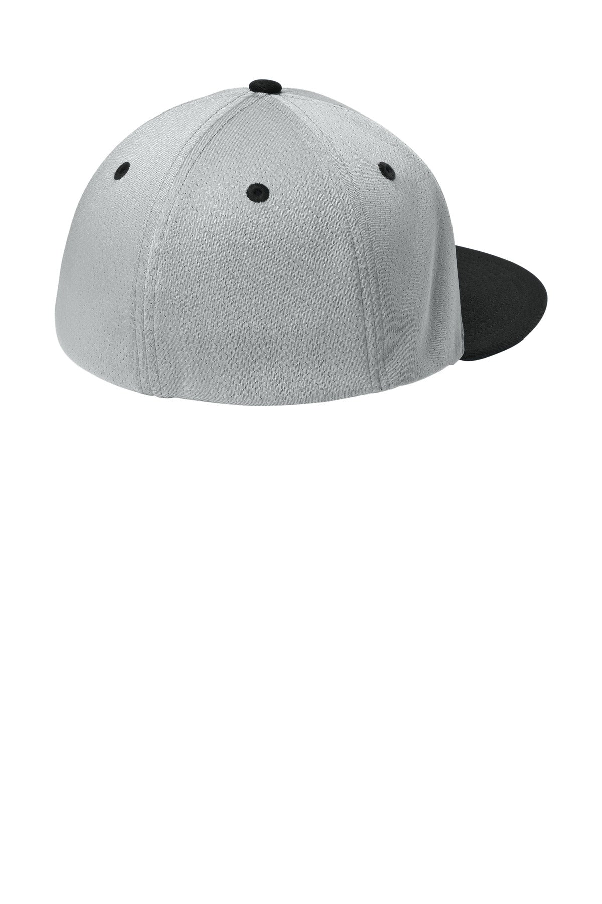 Sport-Tek Impact Mesh Stretch-Tek Cap STC70 - Silver/ Black/ Silver - back