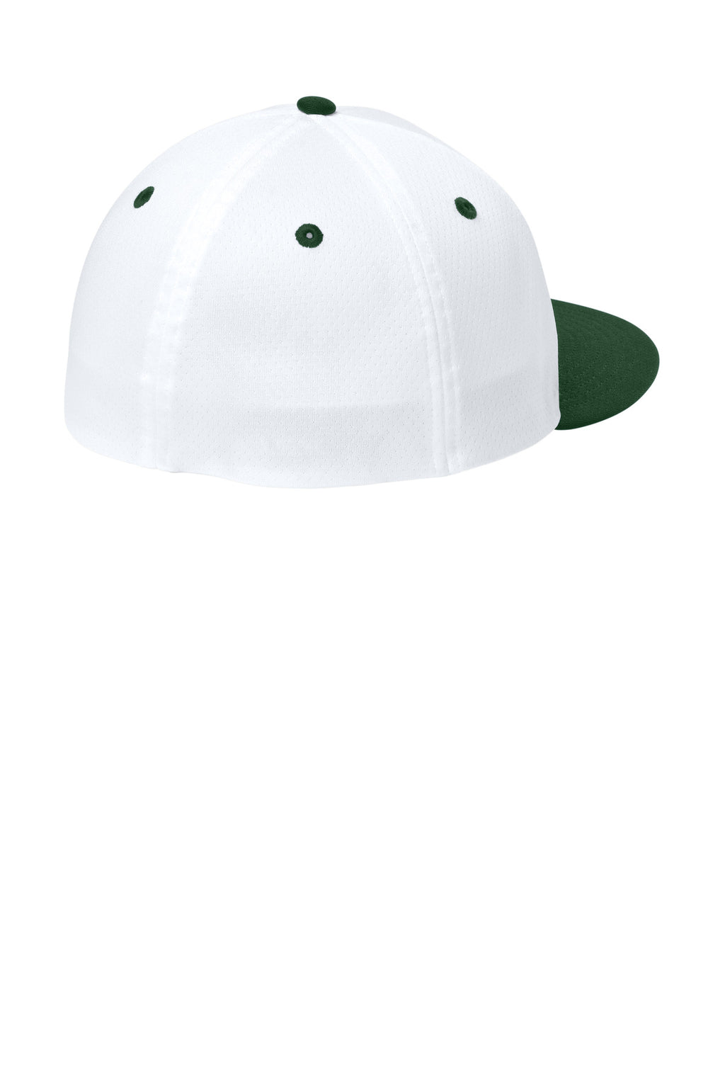 Sport-Tek Impact Mesh Stretch-Tek Cap STC70 - White/ Forest Green/ White - back