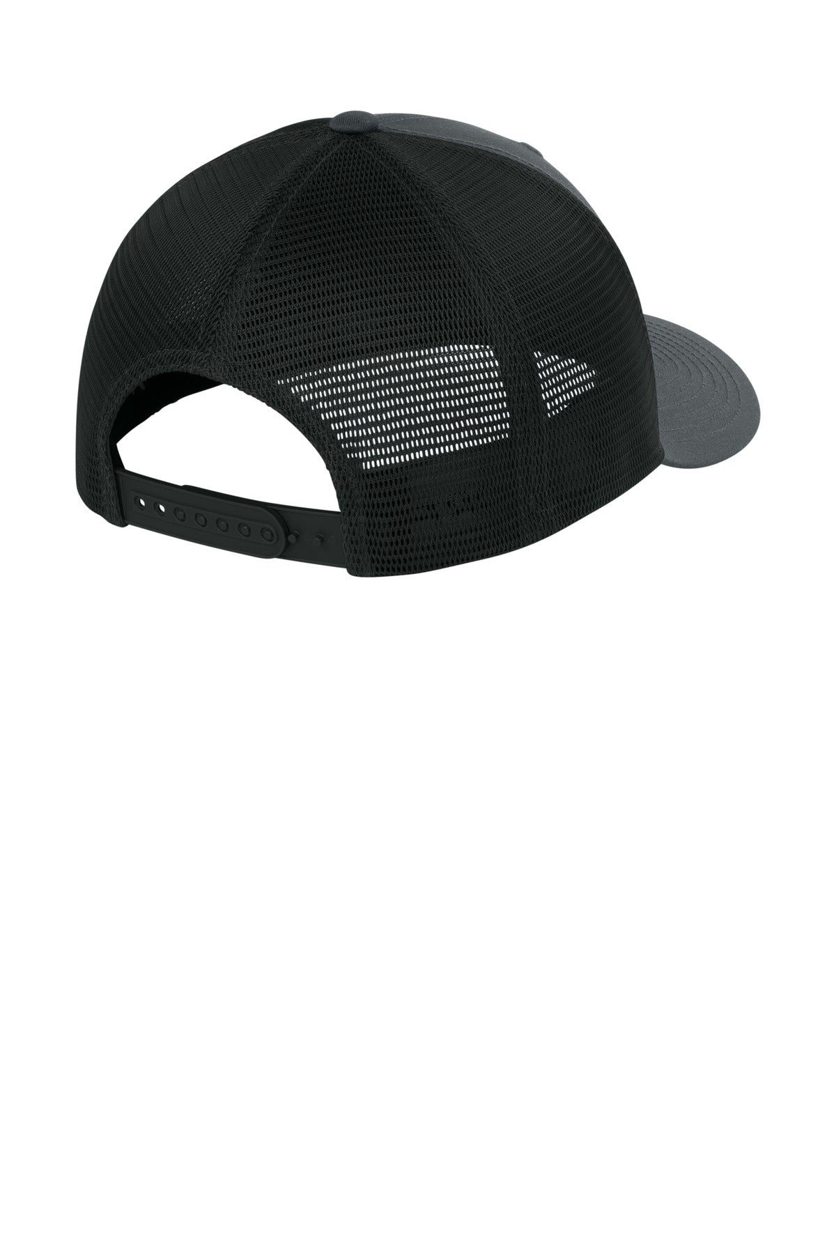 Sport-Tek Stretch-Tek Snapback Trucker Cap STC74 - Iron Grey/ Black - back