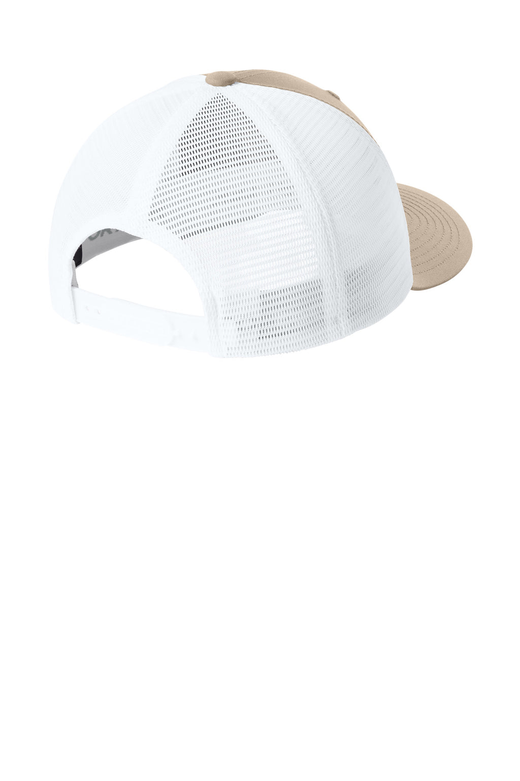 Sport-Tek Stretch-Tek Snapback Trucker Cap STC74 - Sahara/ White - back