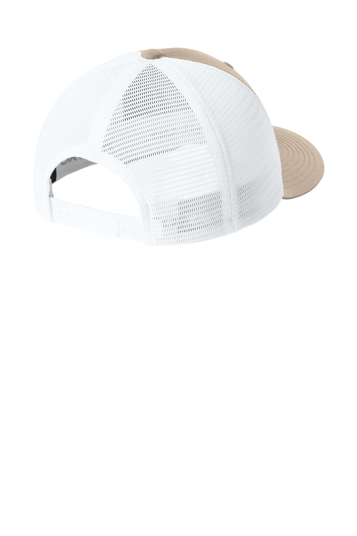 Sport-Tek Stretch-Tek Snapback Trucker Cap STC74 - Sahara/ White - back