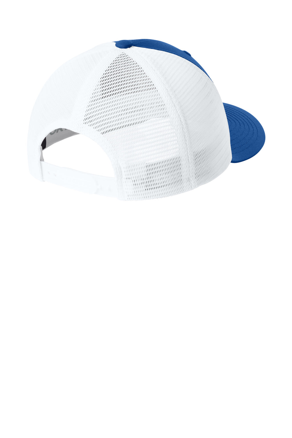 Sport-Tek Stretch-Tek Snapback Trucker Cap STC74 - True Royal/ White - back