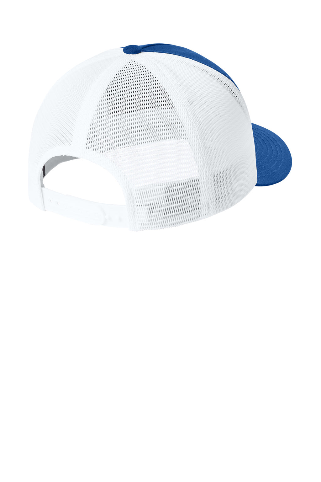 Sport-Tek Stretch-Tek 5-Panel Trucker Cap STC75 - True Royal/ White - back