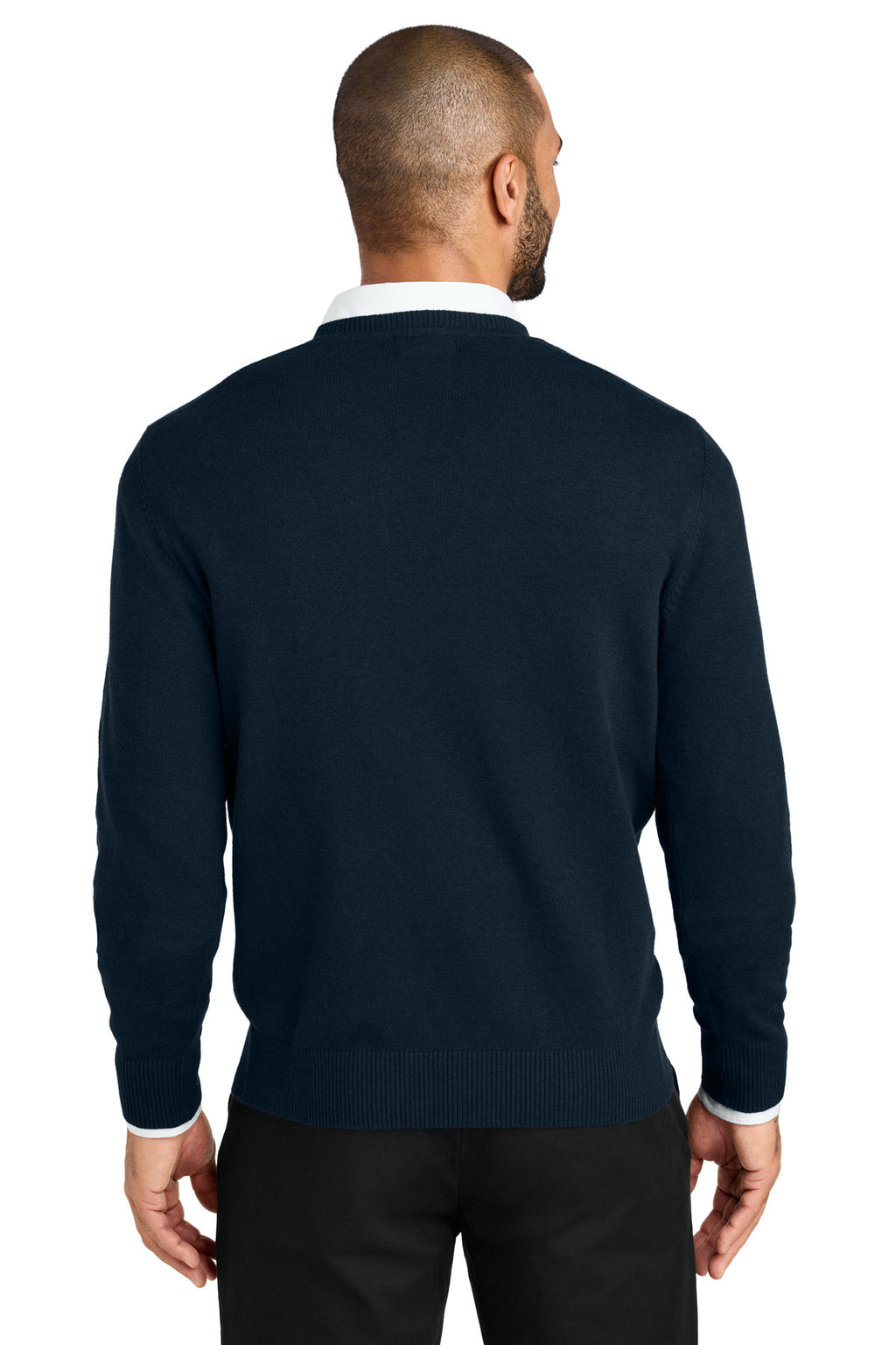 Port Authority Easy Care V-Neck Sweater SW2850 - River Blue Navy - back