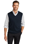 DISCONTINUED Port Authority Sweater Vest. SW286 - Navy - front
