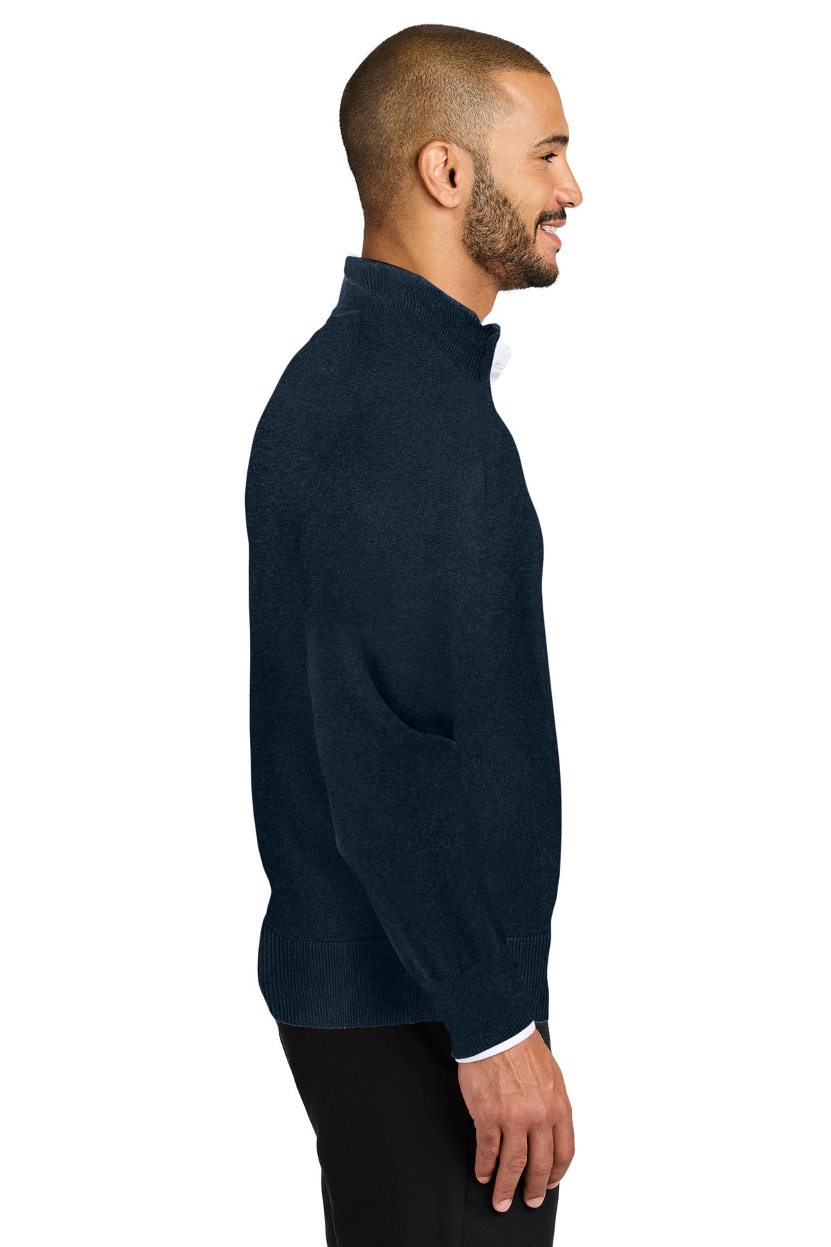 Port Authority Easy Care 1/4-Zip Sweater SW2900 - River Blue Navy - side
