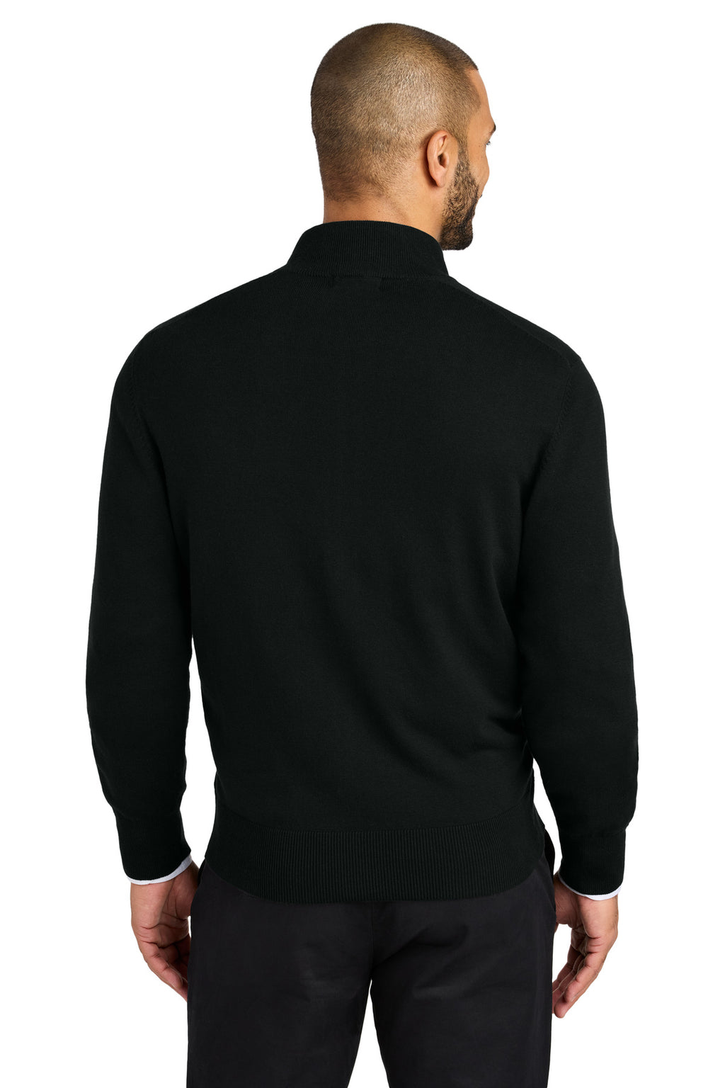 Port Authority Easy Care Full-Zip Sweater SW2901 - Deep Black - back