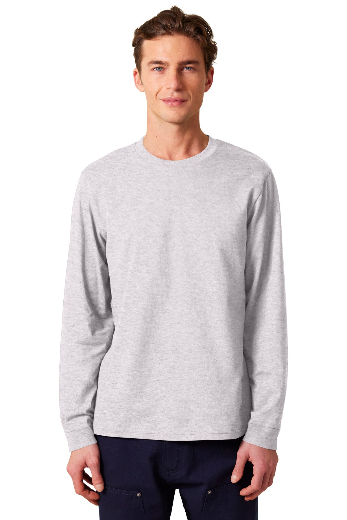 Stanley/Stella Unisex Creator 2.0 Long Sleeve Tee SXU022 - Cool Heather Grey - front