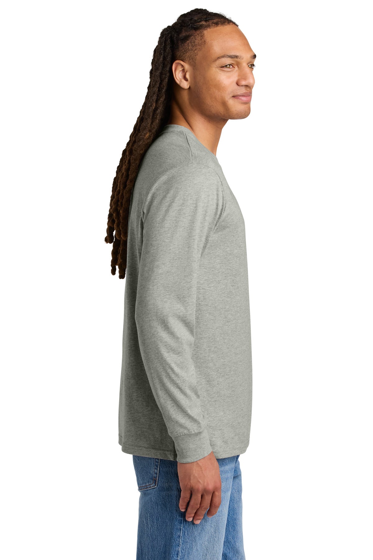 Stanley/Stella Unisex Creator 2.0 Long Sleeve Tee SXU022 - Heather Grey - side