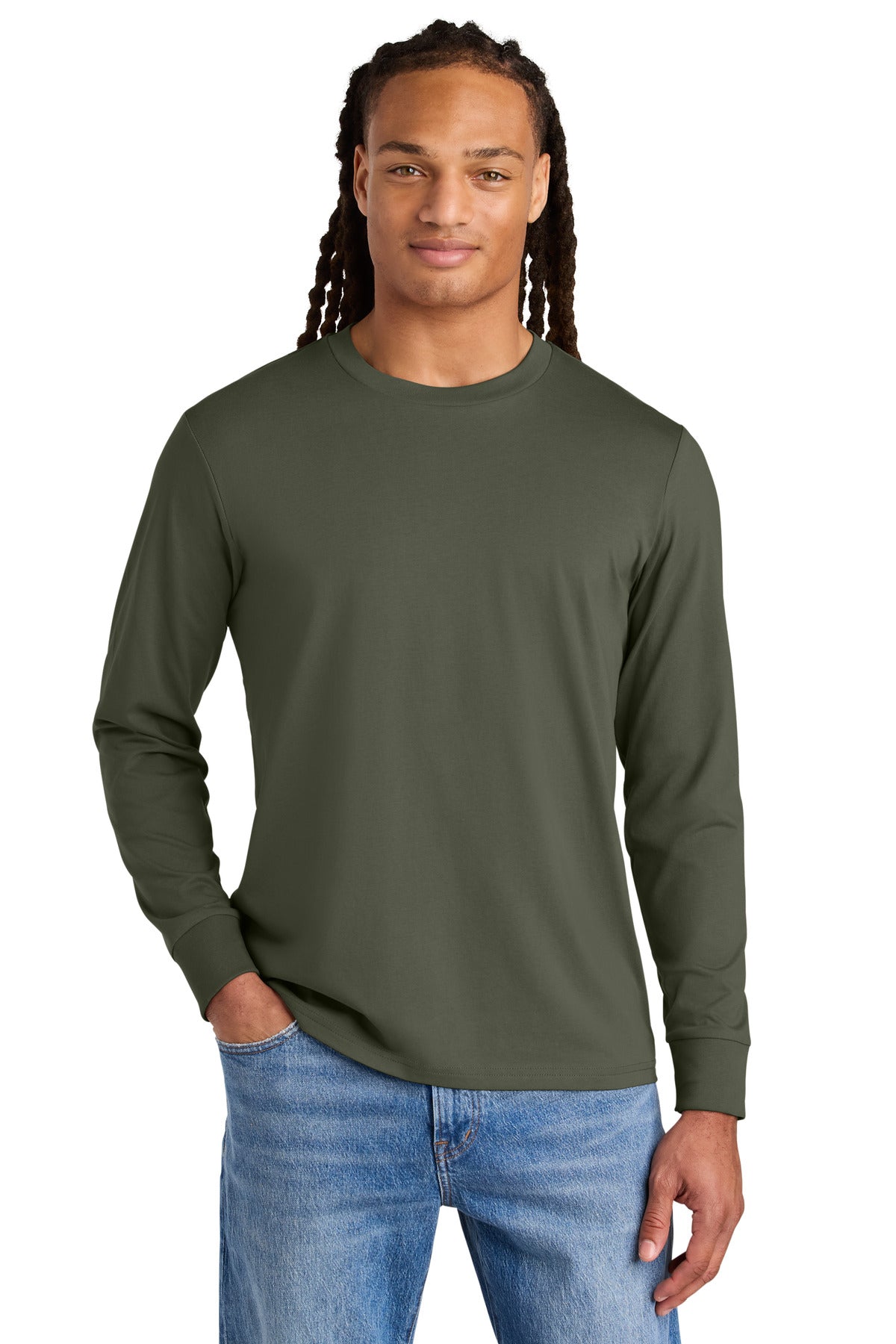 Stanley/Stella Unisex Creator 2.0 Long Sleeve Tee SXU022 - Khaki Green - front