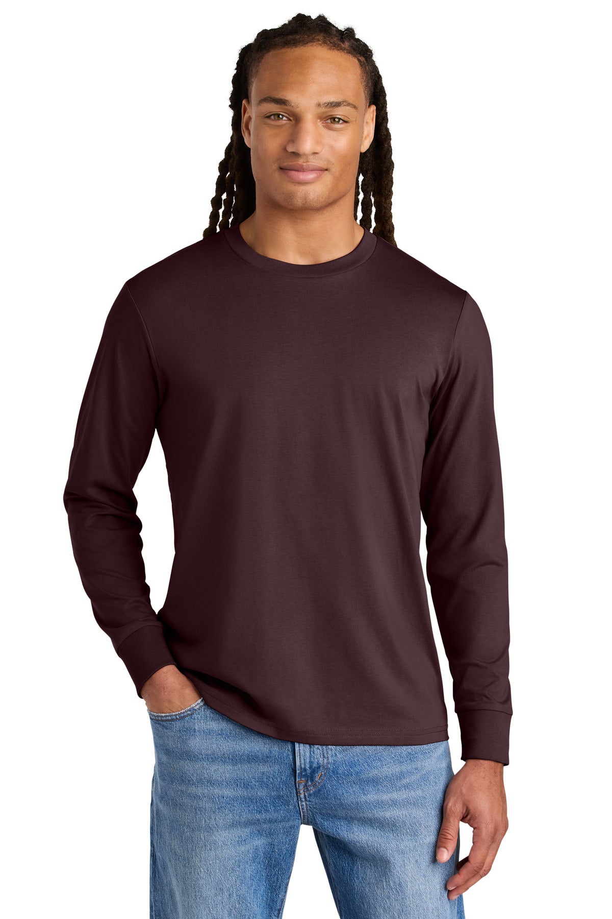 Stanley/Stella Unisex Creator 2.0 Long Sleeve Tee SXU022 - Red Brown - front