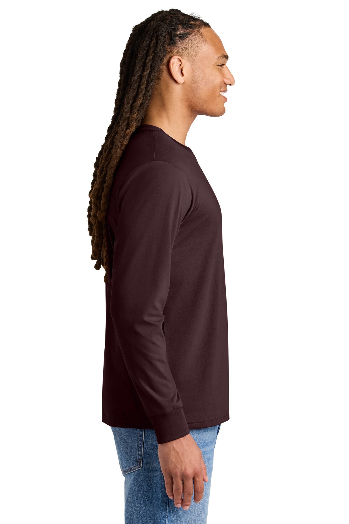Stanley/Stella Unisex Creator 2.0 Long Sleeve Tee SXU022 - Red Brown - side