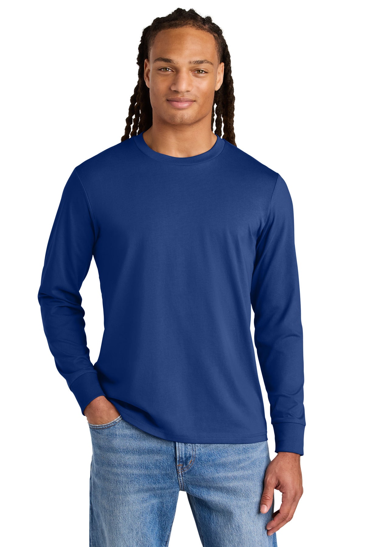 Stanley/Stella Unisex Creator 2.0 Long Sleeve Tee SXU022 - Worker Blue - front
