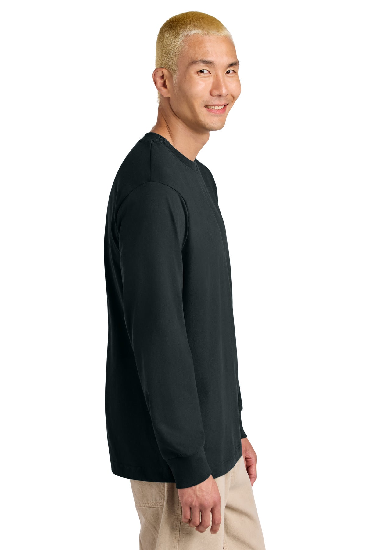 Stanley/Stella Unisex Freestyler Heavyweight Long Sleeve Tee SXU023 - Black - side