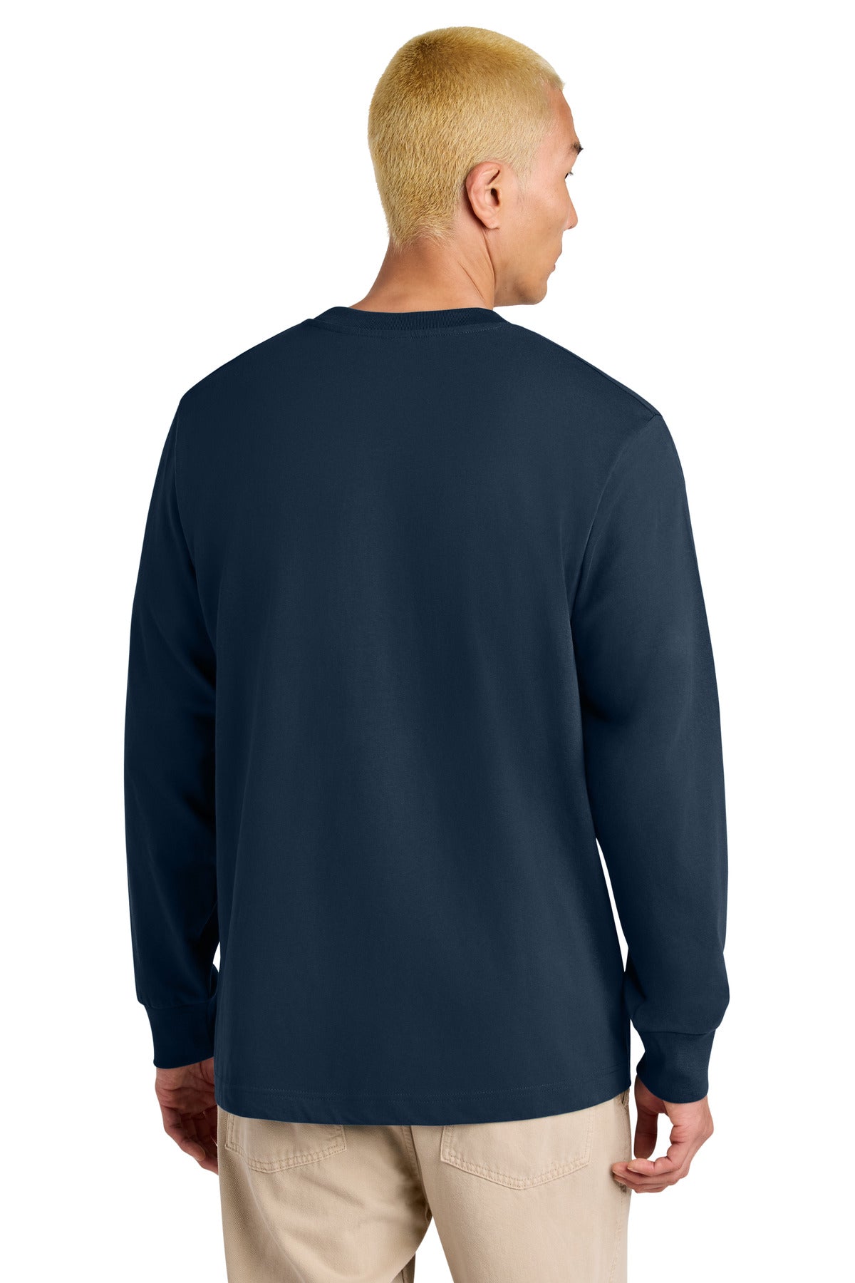 Stanley/Stella Unisex Freestyler Heavyweight Long Sleeve Tee SXU023 - French Navy - back