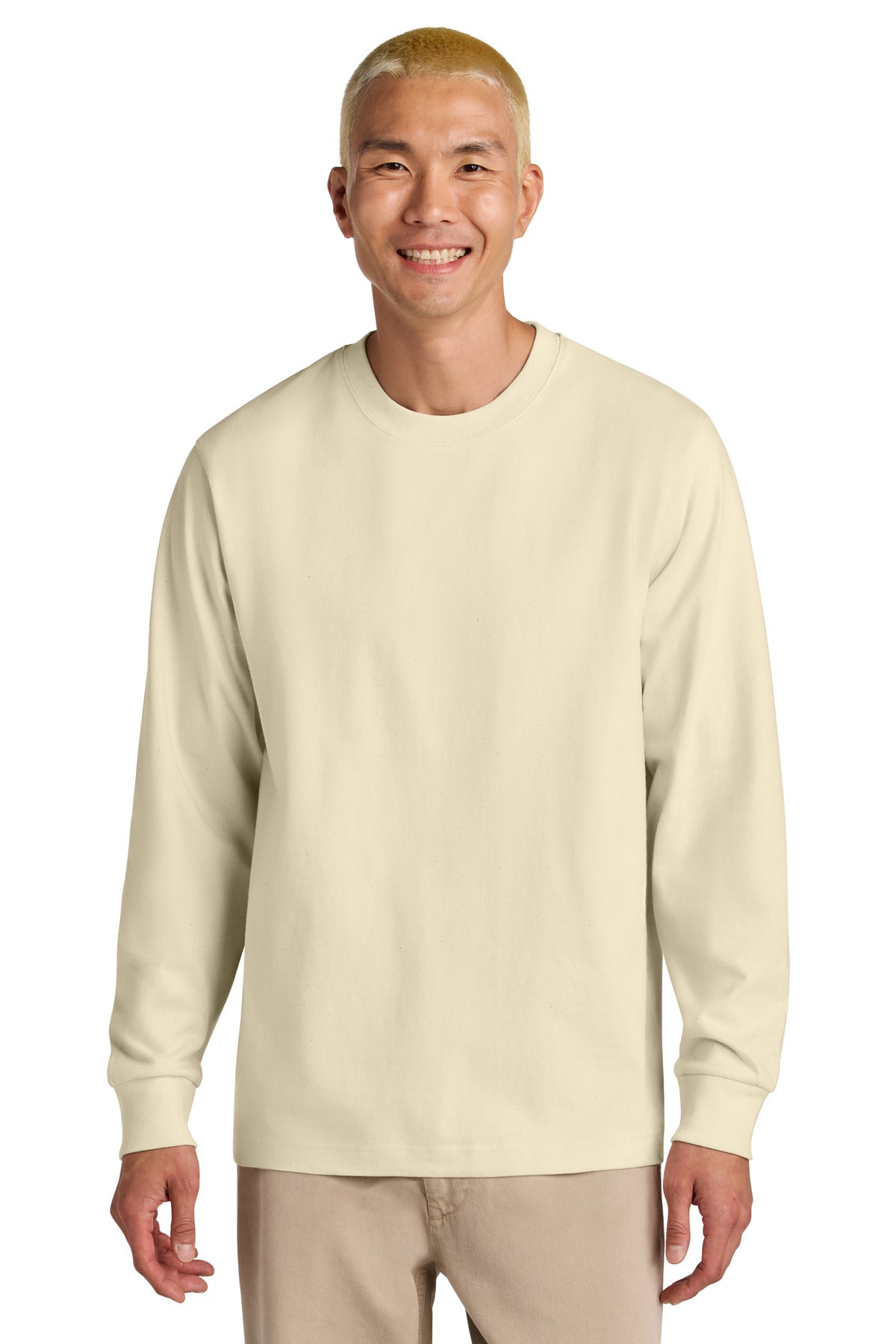 Stanley/Stella Unisex Freestyler Heavyweight Long Sleeve Tee SXU023 - Natural Raw - front