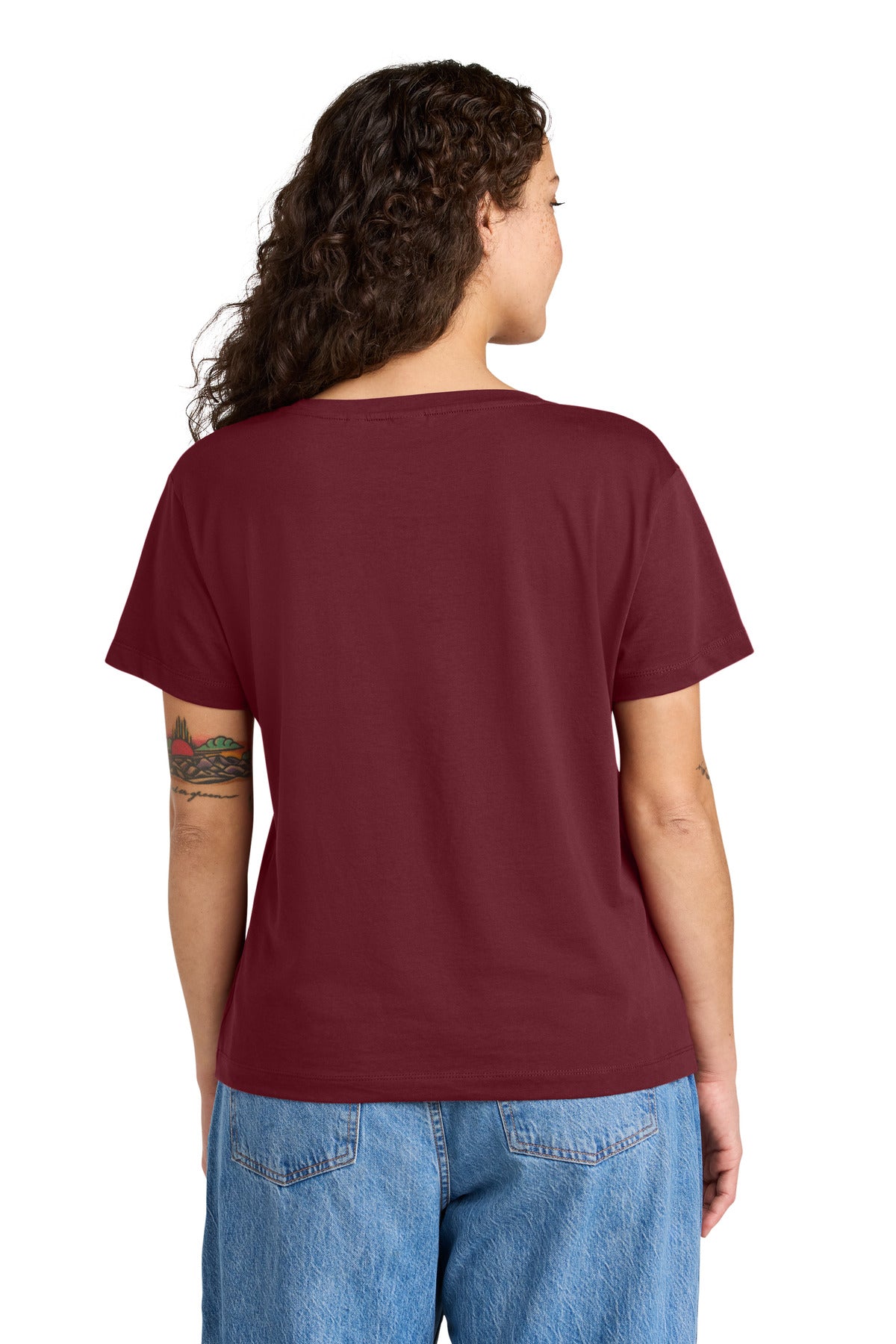 Stanley/Stella Women's Stella Serena Scoop Neck Tee SXW008 - Burgundy - back