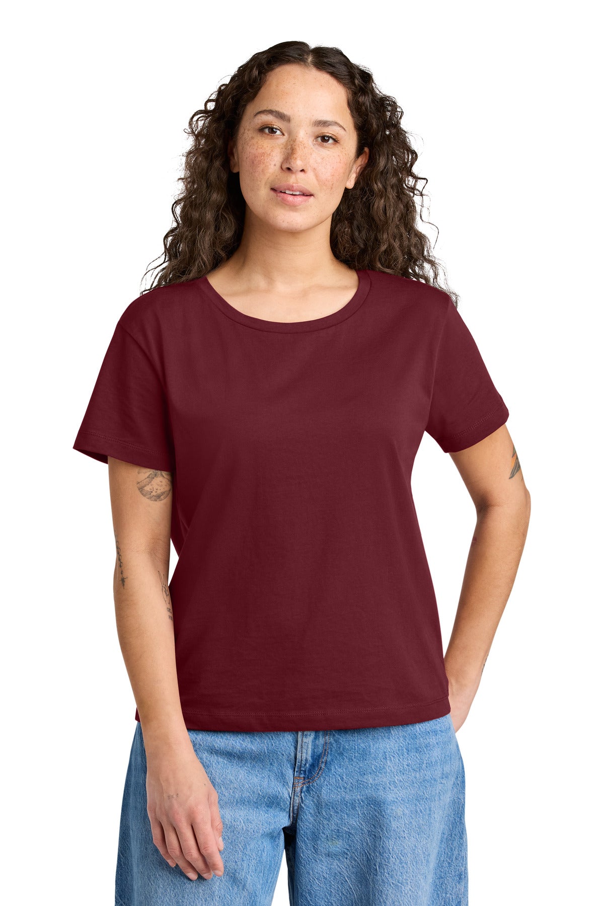 Stanley/Stella Women's Stella Serena Scoop Neck Tee SXW008 - Burgundy - front