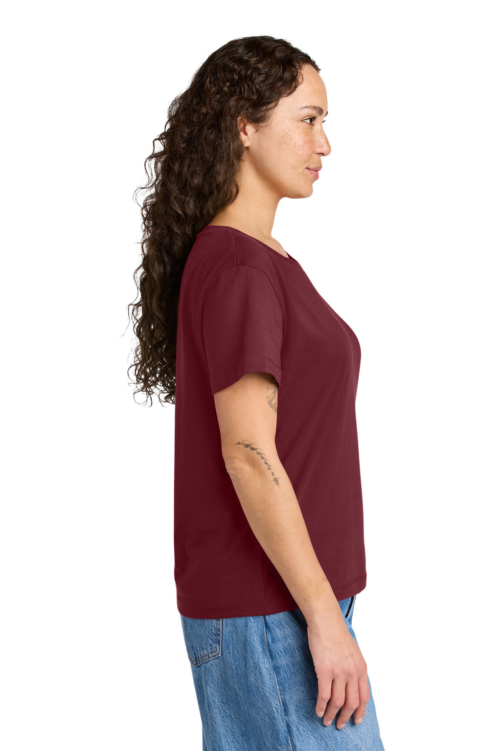 Stanley/Stella Women's Stella Serena Scoop Neck Tee SXW008 - Burgundy - side