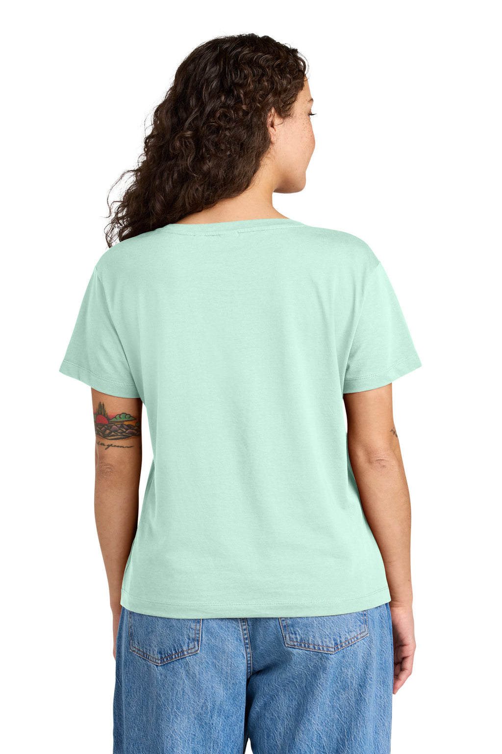 Stanley/Stella Women's Stella Serena Scoop Neck Tee SXW008 - Caribbean Blue - back