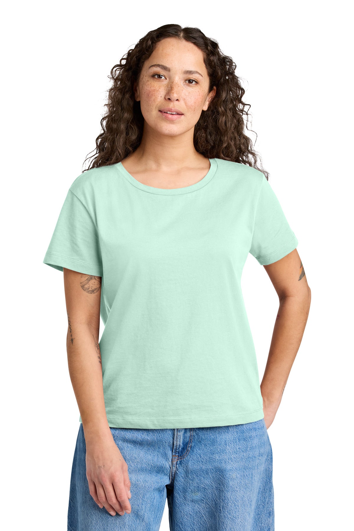 Stanley/Stella Women's Stella Serena Scoop Neck Tee SXW008 - Caribbean Blue - front