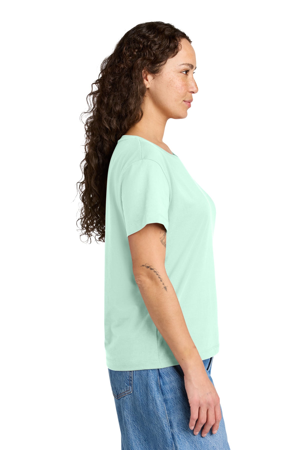 Stanley/Stella Women's Stella Serena Scoop Neck Tee SXW008 - Caribbean Blue - side