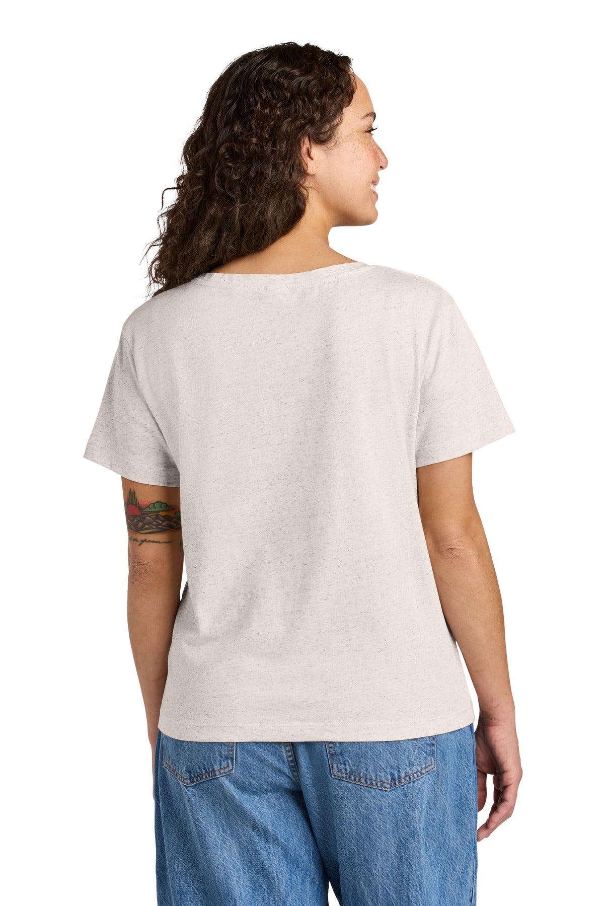Stanley/Stella Women's Stella Serena Scoop Neck Tee SXW008 - Eco Heather - back