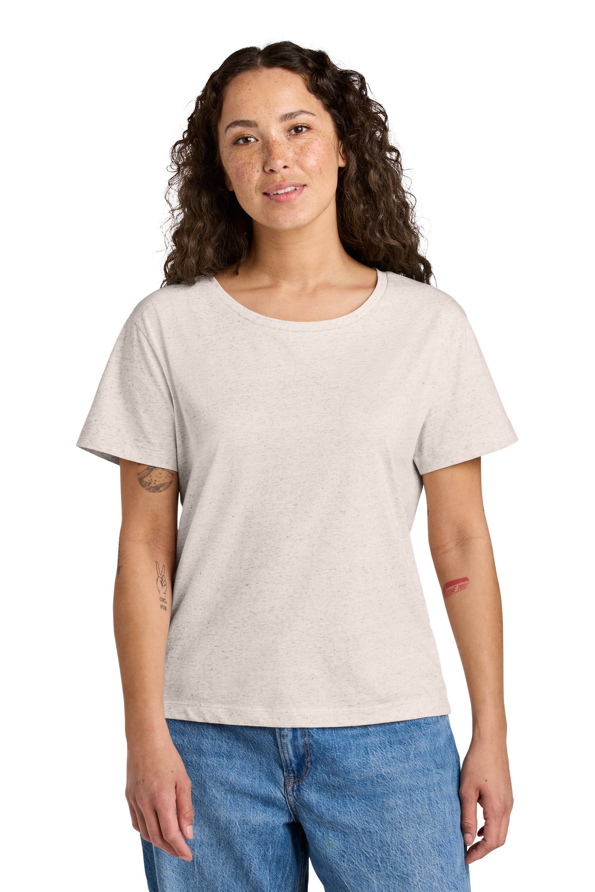Stanley/Stella Women's Stella Serena Scoop Neck Tee SXW008 - Eco Heather - front