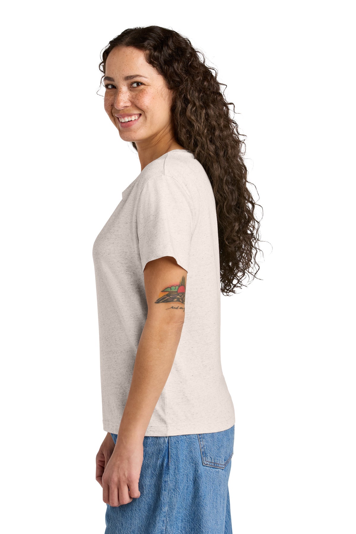 Stanley/Stella Women's Stella Serena Scoop Neck Tee SXW008 - Eco Heather - side
