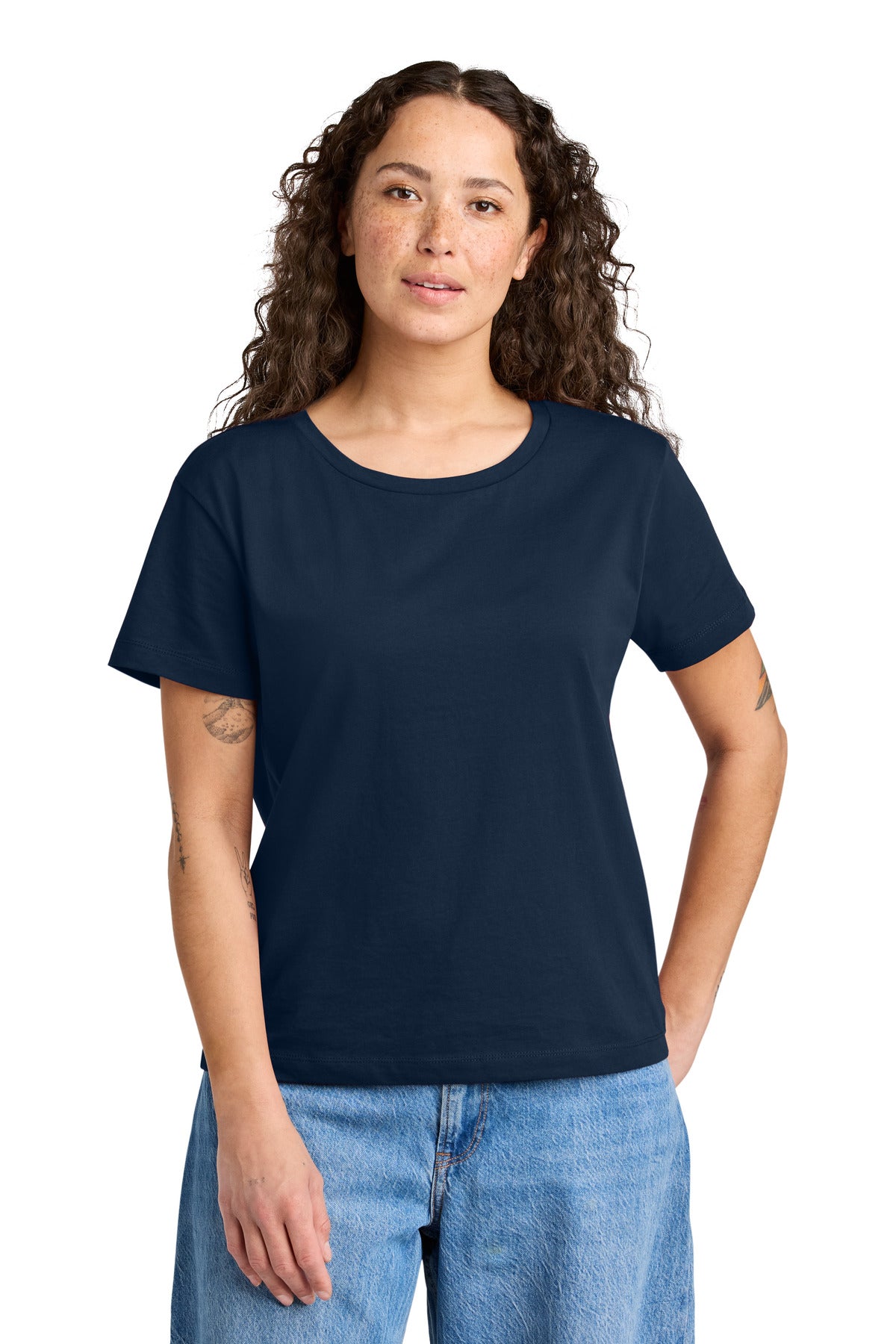 Stanley/Stella Women's Stella Serena Scoop Neck Tee SXW008 - French Navy - front