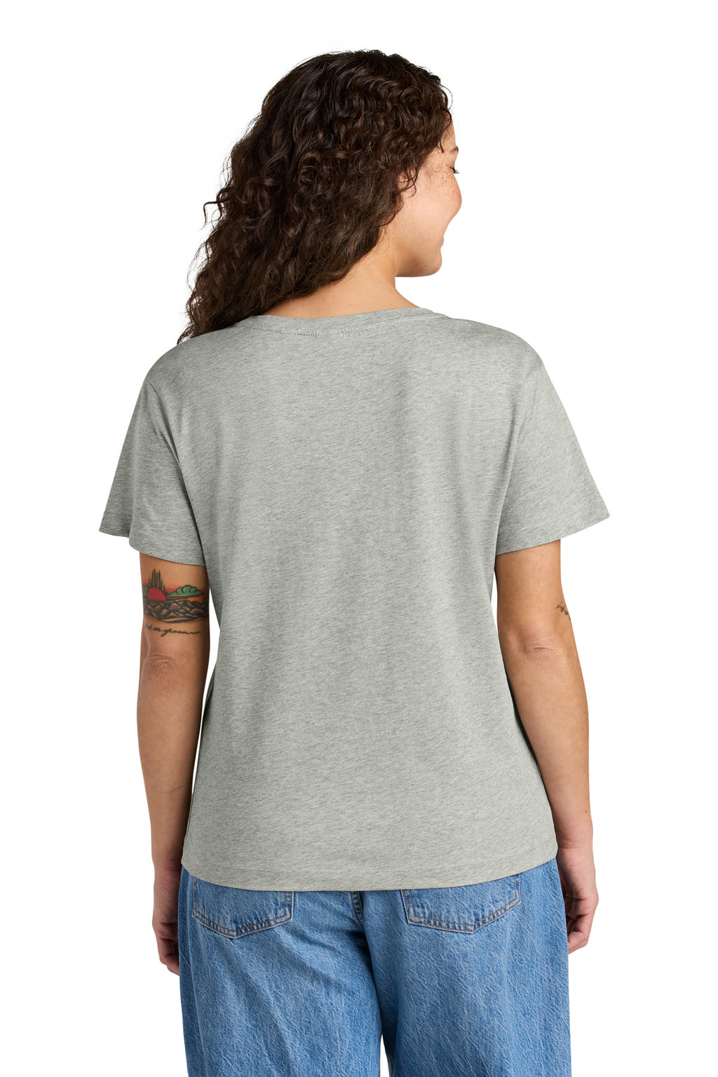 Stanley/Stella Women's Stella Serena Scoop Neck Tee SXW008 - Heather Grey - back