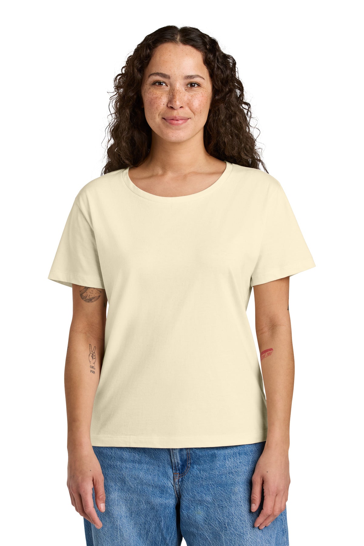 Stanley/Stella Women's Stella Serena Scoop Neck Tee SXW008 - Natural Raw - front