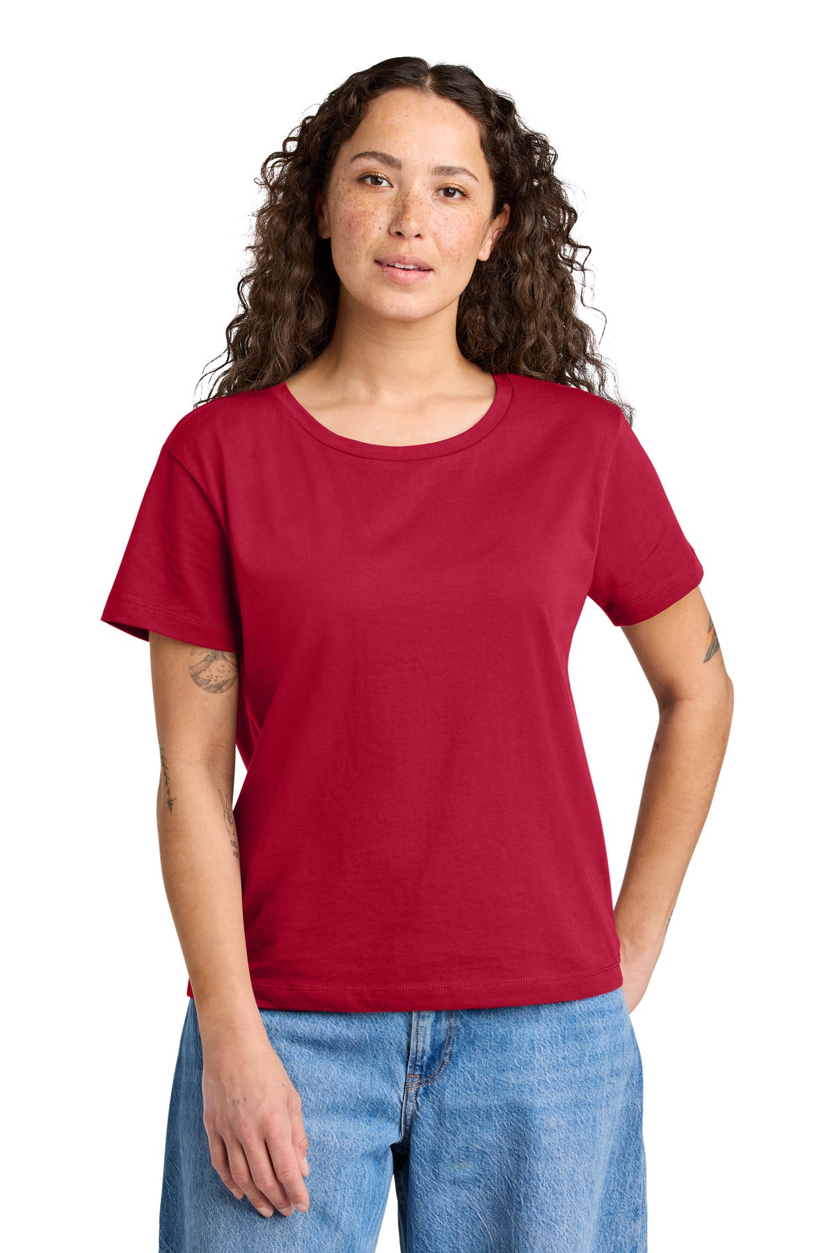 Stanley/Stella Women's Stella Serena Scoop Neck Tee SXW008 - Red - front