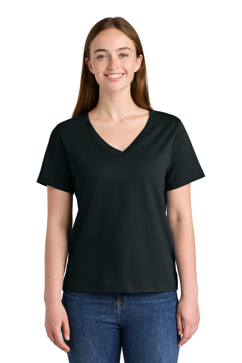 Stanley/Stella Women's Stella Isla V-Neck Tee SXW032 - Black - front