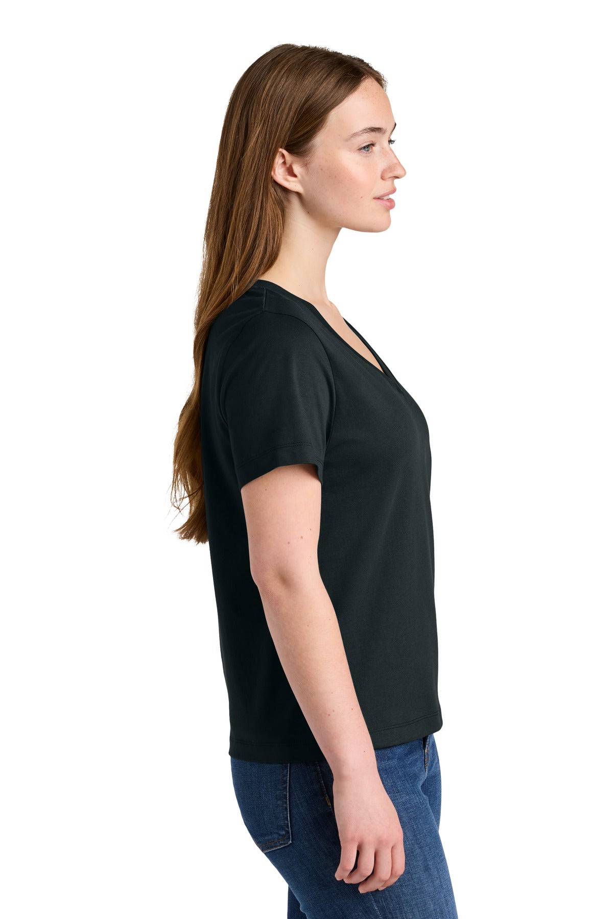 Stanley/Stella Women's Stella Isla V-Neck Tee SXW032 - Black - side