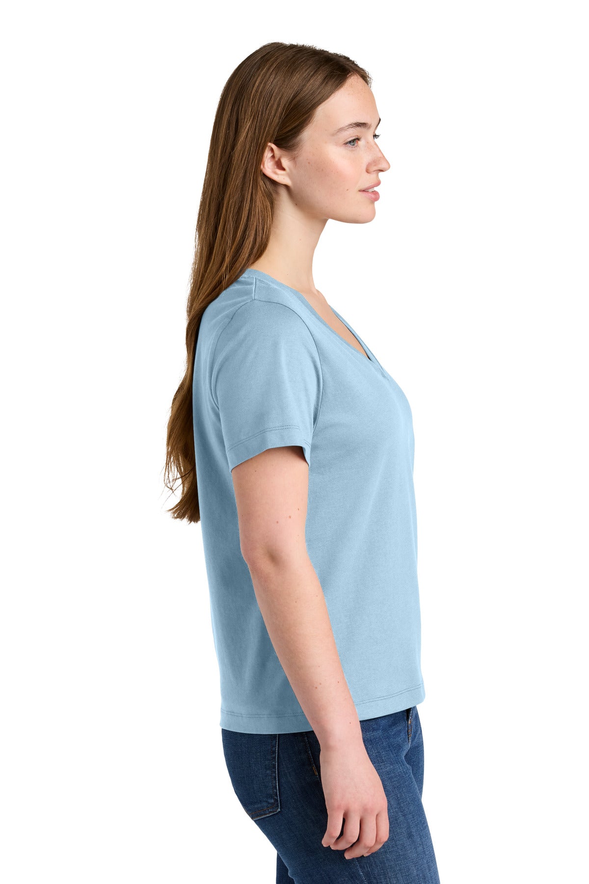 Stanley/Stella Women's Stella Isla V-Neck Tee SXW032 - Blue Soul - side